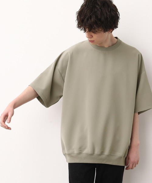 JUNRED（ジュンレッド）の「スムースタッチショートスリーブPO（Tシャツ/カットソー・メンズ・ホワイト/ピンク/ブルー系その他4/ライトグリーン/ブラック/スミクロ/グレー/カーキ・S/M/L）」の7枚目の写真