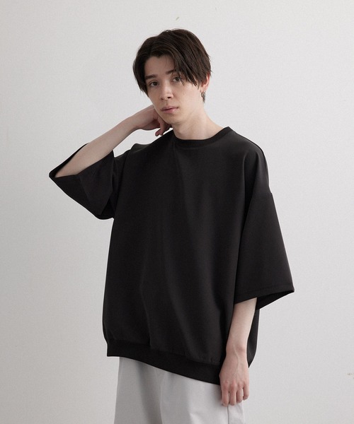 JUNRED（ジュンレッド）の「スムースタッチショートスリーブPO（Tシャツ/カットソー・メンズ・ホワイト/ピンク/ブルー系その他4/ライトグリーン/ブラック/スミクロ/グレー/カーキ・S/M/L）」の11枚目の写真