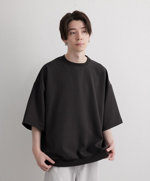 JUNRED（ジュンレッド）の「スムースタッチショートスリーブPO（Tシャツ/カットソー・メンズ・ホワイト/ピンク/ブルー系その他4/ライトグリーン/ブラック/スミクロ/グレー/カーキ・S/M/L）」の12枚目の写真