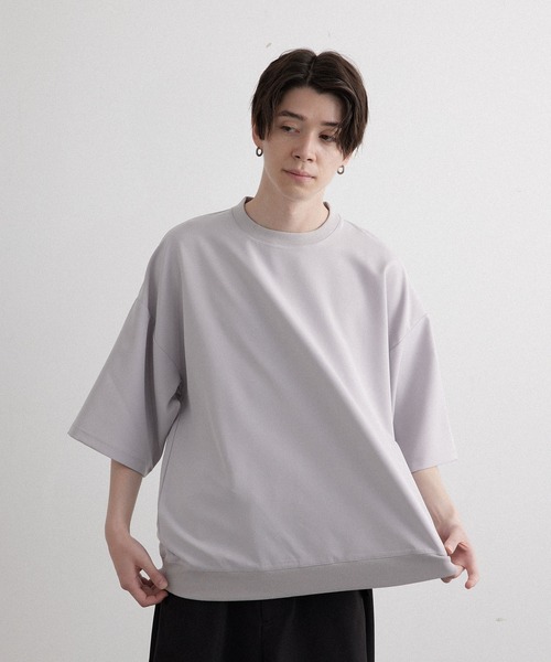 JUNRED（ジュンレッド）の「スムースタッチショートスリーブPO（Tシャツ/カットソー・メンズ・ホワイト/ピンク/ブルー系その他4/ライトグリーン/ブラック/スミクロ/グレー/カーキ・S/M/L）」の14枚目の写真