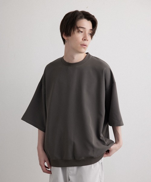 JUNRED（ジュンレッド）の「スムースタッチショートスリーブPO（Tシャツ/カットソー・メンズ・ホワイト/ピンク/ブルー系その他4/ライトグリーン/ブラック/スミクロ/グレー/カーキ・S/M/L）」の20枚目の写真