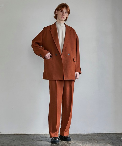 UNITED TOKYO（ユナイテッドトウキョウ）の「クレープワイドスラックス（スラックス・メンズ・ブラック/ブラウン・2/1/3）」の10枚目の写真