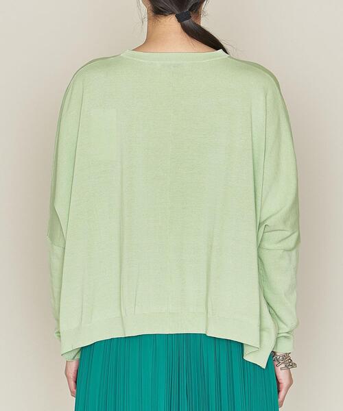 ASTRAET(アストラット)の「<ASTRAET(アストラット)>14G クルーネック ワイド ニットプルオーバー◆(ニット/セーター・レディース・ホワイト/ブラック/ライム/モカ・FREE)」の7枚目の写真