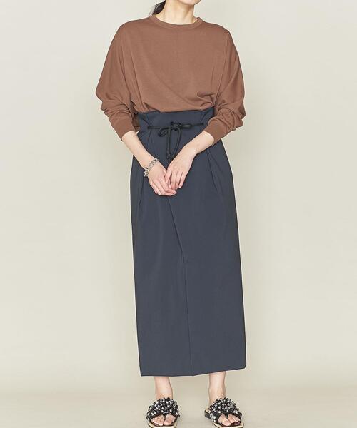 ASTRAET(アストラット)の「<ASTRAET(アストラット)>14G クルーネック ワイド ニットプルオーバー◆(ニット/セーター・レディース・ホワイト/ブラック/ライム/モカ・FREE)」の10枚目の写真