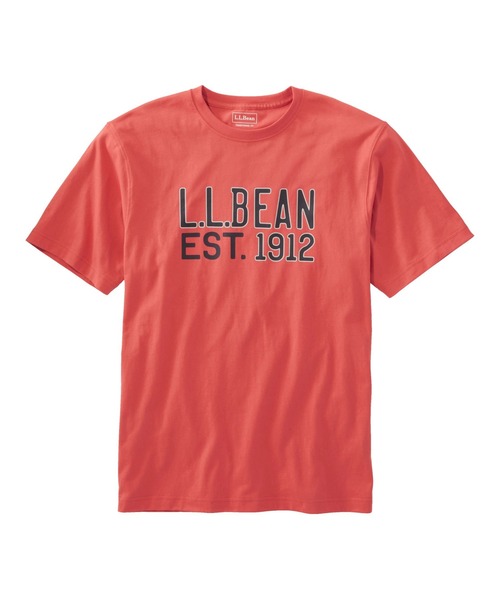 L.L.Bean(エルエルビーン)の「ケアフリー・アンシュリンカブル・ティ、半袖 エル・エル・ビーン・ロゴ ジャパン・フィット(Tシャツ/カットソー・メンズ・ネイビー/ブルーグリーン/ネイビー系/レッド/オレンジ/ヘザーグレー/ブルー・SMALL/MEDIUM/LARGE/X-LARGE/XX-LARGE)」の1枚目の写真