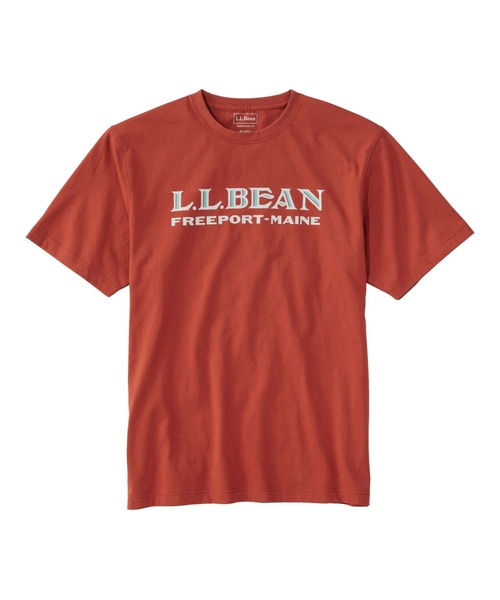 L.L.Bean(エルエルビーン)の「ケアフリー・アンシュリンカブル・ティ、半袖 エル・エル・ビーン・ロゴ ジャパン・フィット(Tシャツ/カットソー・メンズ・ネイビー/ブルーグリーン/ネイビー系/レッド/オレンジ/ヘザーグレー/ブルー・SMALL/MEDIUM/LARGE/X-LARGE/XX-LARGE)」の7枚目の写真