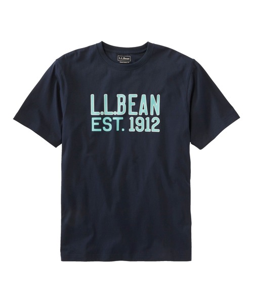L.L.Bean(エルエルビーン)の「ケアフリー・アンシュリンカブル・ティ、半袖 エル・エル・ビーン・ロゴ ジャパン・フィット(Tシャツ/カットソー・メンズ・ネイビー/ブルーグリーン/ネイビー系/レッド/オレンジ/ヘザーグレー/ブルー・SMALL/MEDIUM/LARGE/X-LARGE/XX-LARGE)」の8枚目の写真