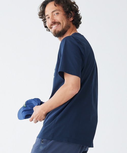 L.L.Bean(エルエルビーン)の「ケアフリー・アンシュリンカブル・ティ、半袖 エル・エル・ビーン・ロゴ ジャパン・フィット(Tシャツ/カットソー・メンズ・ネイビー/ブルーグリーン/ネイビー系/レッド/オレンジ/ヘザーグレー/ブルー・SMALL/MEDIUM/LARGE/X-LARGE/XX-LARGE)」の20枚目の写真