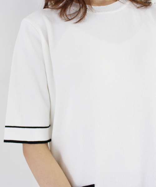 MODE ROBE(モードローブ)の「配色ワンピース&カーディガンセット(ワンピース・レディース・ホワイト/ブラック・FREE)」の21枚目の写真