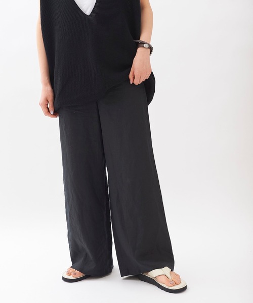 plage(プラージュ)の「Linen Relax パンツ◆(その他パンツ・レディース・サックスブルー/ブラック/ベージュ・38/34/36)」の12枚目の写真