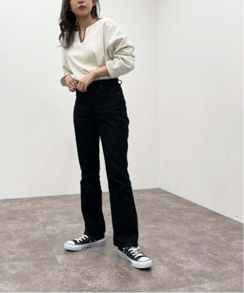 apres jour mignon(アプレジュールミニョン)の「楊柳カットキーネックトップス 【ZOZOTOWN限定アイテム】(Tシャツ/カットソー・レディース・アイボリー/カーキ/グレイッシュベージュ・X-LARGE/フリー)」の21枚目の写真