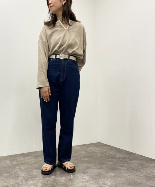 apres jour mignon(アプレジュールミニョン)の「楊柳カットキーネックトップス 【ZOZOTOWN限定アイテム】(Tシャツ/カットソー・レディース・アイボリー/カーキ/グレイッシュベージュ・X-LARGE/フリー)」の16枚目の写真