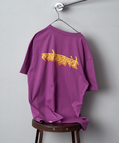 MAHAGRID（マハグリッド）の「【mahagrid/マハグリッド】 SANSKRIT LOGO TEE（Tシャツ/カットソー・メンズ・ネイビー/ホワイト/パープル・X-LARGE/MEDIUM/LARGE/SMALL）」の12枚目の写真