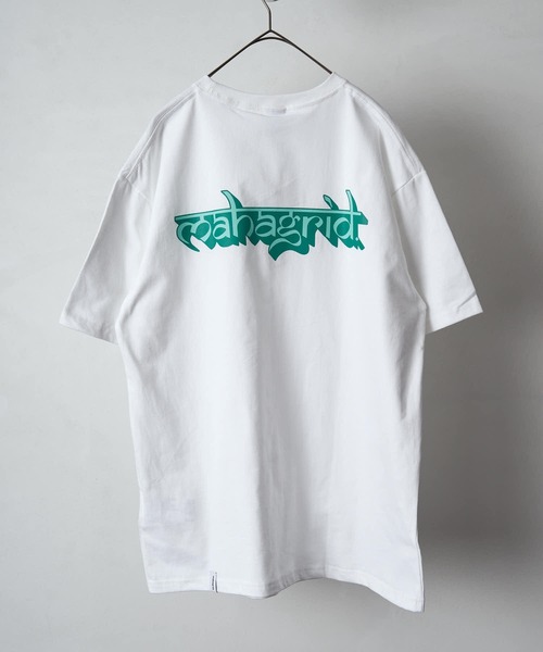 MAHAGRID（マハグリッド）の「【mahagrid/マハグリッド】 SANSKRIT LOGO TEE（Tシャツ/カットソー・メンズ・ネイビー/ホワイト/パープル・X-LARGE/MEDIUM/LARGE/SMALL）」の15枚目の写真