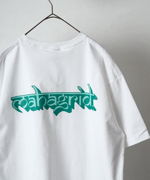 MAHAGRID（マハグリッド）の「【mahagrid/マハグリッド】 SANSKRIT LOGO TEE（Tシャツ/カットソー・メンズ・ネイビー/ホワイト/パープル・X-LARGE/MEDIUM/LARGE/SMALL）」の18枚目の写真