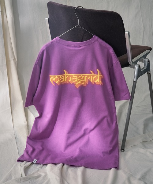 MAHAGRID（マハグリッド）の「【mahagrid/マハグリッド】 SANSKRIT LOGO TEE（Tシャツ/カットソー・メンズ・ネイビー/ホワイト/パープル・X-LARGE/MEDIUM/LARGE/SMALL）」の7枚目の写真