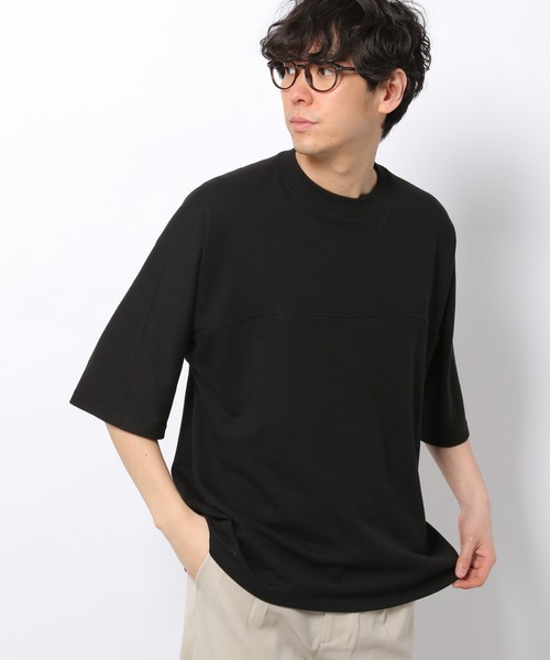 LAKOLE（ラコレ）の「ミニ裏毛ドルマンBIG-Tシャツ / 937737（Tシャツ/カットソー・メンズ・グレー/ホワイト/グリーン/ブラック・MEDIUM/LARGE）」の3枚目の写真