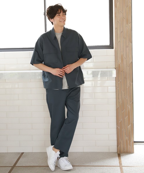 LAKOLE（ラコレ）の「ミニ裏毛ドルマンBIG-Tシャツ / 937737（Tシャツ/カットソー・メンズ・グレー/ホワイト/グリーン/ブラック・MEDIUM/LARGE）」の9枚目の写真