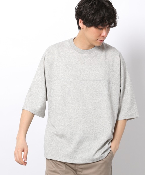 LAKOLE（ラコレ）の「ミニ裏毛ドルマンBIG-Tシャツ / 937737（Tシャツ/カットソー・メンズ・グレー/ホワイト/グリーン/ブラック・MEDIUM/LARGE）」の10枚目の写真