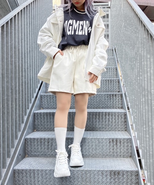 Figments（フィグメンツ）の「ツイルオーバージャケット（その他アウター・レディース・ホワイト/ブラック/ブルー・SMALL/MEDIUM）」の9枚目の写真