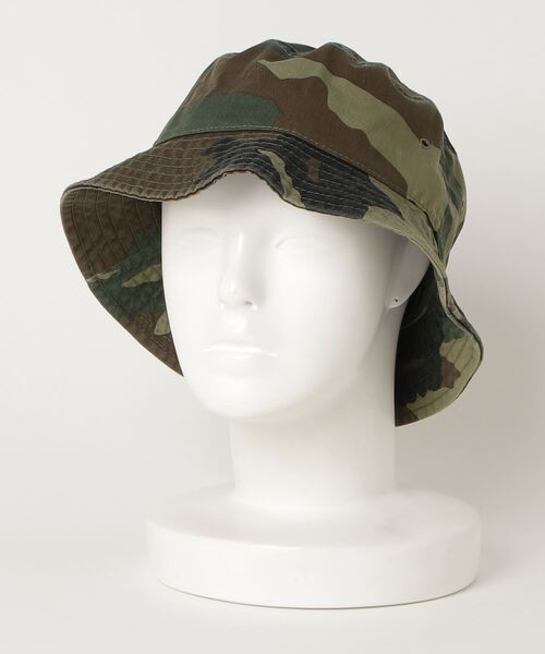 newhattan（ニューハッタン）の「newhattan/コットンバケットハット（ハット・メンズ・ブラック系その他/インディゴブルー/ブラック/カーキ/オフホワイト/ライトブルー/ホワイト/デザートカモ/カモフラージュ/ネイビー/ダークグリーン/バーガンディー・FREE/SMALL）」の11枚目の写真