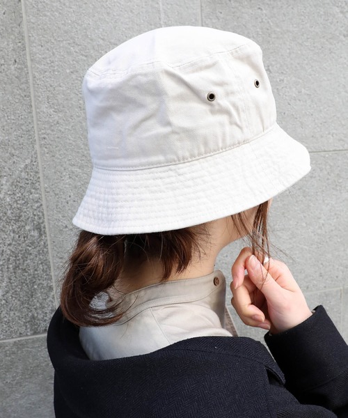 newhattan（ニューハッタン）の「newhattan/コットンバケットハット（ハット・メンズ・ブラック系その他/インディゴブルー/ブラック/カーキ/オフホワイト/ライトブルー/ホワイト/デザートカモ/カモフラージュ/ネイビー/ダークグリーン/バーガンディー・FREE/SMALL）」の14枚目の写真