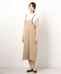 Te chichi | 合皮ストラップジャンスカ(ジャンパースカート)