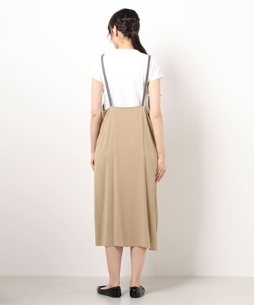 Te chichi（テチチ）の「合皮ストラップジャンスカ（ジャンパースカート・レディース・ブラック/ベージュ・ﾌﾘ-）」の4枚目の写真