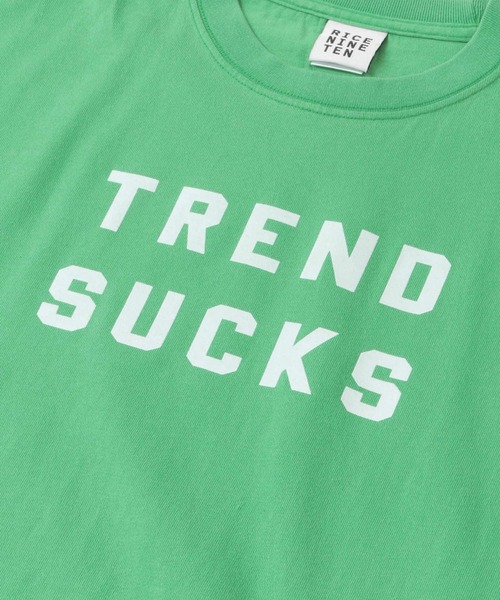 RICE NINE TEN（ライスナインテン）の「RICE NINE TEN　TREND SUCKS T-SHIRTS（Tシャツ/カットソー・メンズ・レッド/グリーン・1/2）」の12枚目の写真