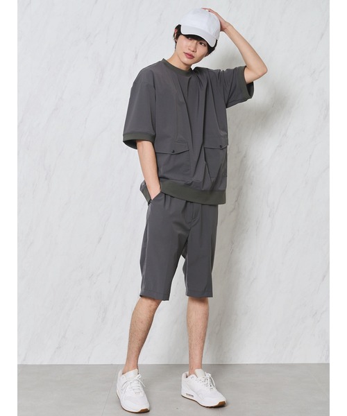 COTORICA（コトリカ）の「ミリタリーポケット4WAYナイロンプルオーバー（シャツ/ブラウス・メンズ・ブラック/オリーブ/グレー・MEDIUM/LARGE）」の7枚目の写真