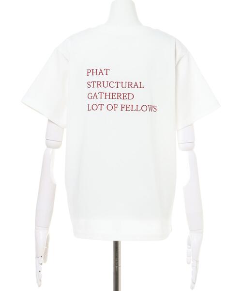 MLI'A（エムリア）の「Back4段刺繍ロゴTシャツ（Tシャツ/カットソー・レディース・ブルー/ホワイト×レッド/ホワイト×ブラック/スミクロ・M）」の5枚目の写真