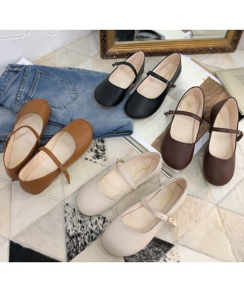 LAC-VERT（ラック・ヴェール）の「レトロストラップシューズ（パンプス・レディース・ブラック/ブラウン/アイボリー・S/M/L）」の8枚目の写真