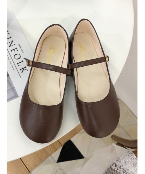 LAC-VERT（ラック・ヴェール）の「レトロストラップシューズ（パンプス・レディース・ブラック/ブラウン/アイボリー・S/M/L）」の9枚目の写真