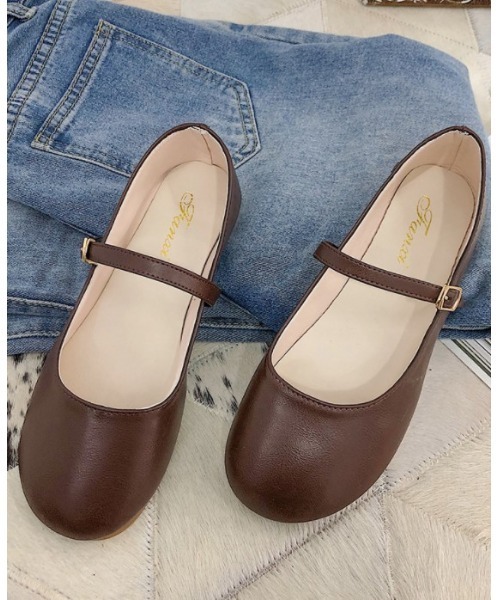 LAC-VERT（ラック・ヴェール）の「レトロストラップシューズ（パンプス・レディース・ブラック/ブラウン/アイボリー・S/M/L）」の10枚目の写真