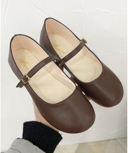 LAC-VERT（ラック・ヴェール）の「レトロストラップシューズ（パンプス・レディース・ブラック/ブラウン/アイボリー・S/M/L）」の12枚目の写真