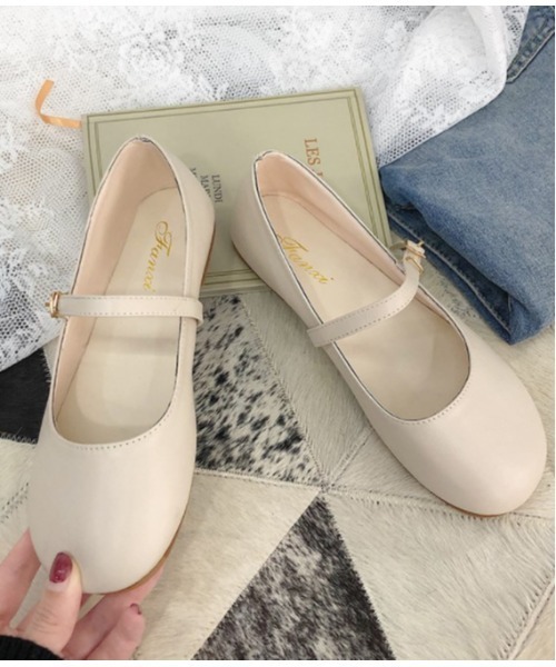 LAC-VERT（ラック・ヴェール）の「レトロストラップシューズ（パンプス・レディース・ブラック/ブラウン/アイボリー・S/M/L）」の13枚目の写真