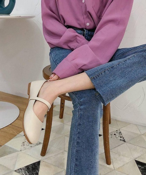 LAC-VERT（ラック・ヴェール）の「レトロストラップシューズ（パンプス・レディース・ブラック/ブラウン/アイボリー・S/M/L）」の15枚目の写真