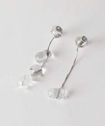 Iria Ashimine | ＜iria ashimine＞クリアロングチェーンピアス(ピアス（両耳用）)