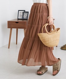 OMNES | シフォンプリーツスカート(スカート)