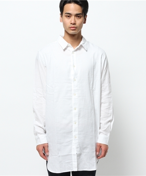 WEGO（ウィゴー）の「WEGO/ビエラロングシャツ（シャツ/ブラウス・メンズ・ホワイト/ブラック/ネイビー・LARGE/MEDIUM）」の6枚目の写真