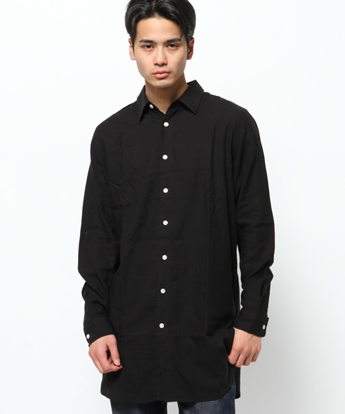 WEGO（ウィゴー）の「WEGO/ビエラロングシャツ（シャツ/ブラウス・メンズ・ホワイト/ブラック/ネイビー・LARGE/MEDIUM）」の14枚目の写真