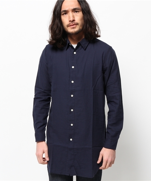 WEGO（ウィゴー）の「WEGO/ビエラロングシャツ（シャツ/ブラウス・メンズ・ホワイト/ブラック/ネイビー・LARGE/MEDIUM）」の15枚目の写真