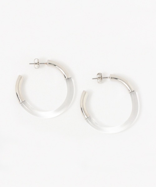 Heather(ヘザー)の「メタルドッキングピアス 943172(ピアス(両耳用)・レディース・シルバー/ゴールド・ONE SIZE)」の1枚目の写真