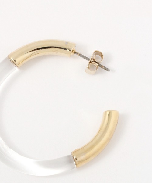 Heather(ヘザー)の「メタルドッキングピアス 943172(ピアス(両耳用)・レディース・シルバー/ゴールド・ONE SIZE)」の5枚目の写真
