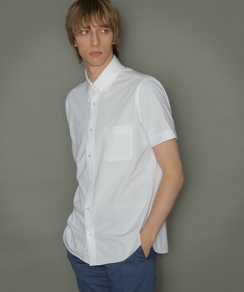 セール Flex Jersey トップス London マッキントッシュ シャツ ブラウス ハニカムジャージ半袖ドレスシャツ シャツ ブラウス セール Flex Jersey トップス London マッキントッシュ シャツ ブラウス ハニカムジャージ半袖ドレスシャツ シャツ ブラウス