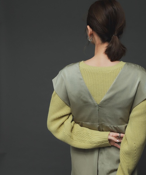 SENSE OF PLACE by URBAN RESEARCH（センスオブプレイスバイアーバンリサーチ）の「Vネックオールインワン（つなぎ/オールインワン・レディース・ブラック/ベージュ/グリーン・MEDIUM/SMALL/LARGE）」の12枚目の写真