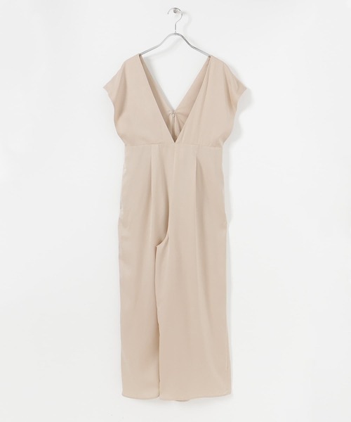 SENSE OF PLACE by URBAN RESEARCH（センスオブプレイスバイアーバンリサーチ）の「Vネックオールインワン（つなぎ/オールインワン・レディース・ブラック/ベージュ/グリーン・MEDIUM/SMALL/LARGE）」の20枚目の写真