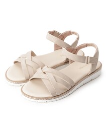 SHOO・LA・RUE | ダブルクロスストラップサンダル(サンダル)