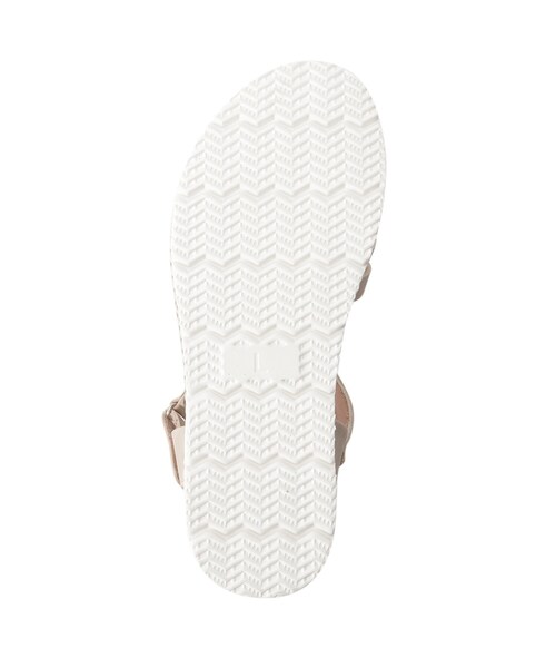 SHOO・LA・RUE(シューラルー)の「◆ダブルクロスストラップサンダル(サンダル・レディース・ダークブラウン/ナチュラル/ベージュ・25/35/45)」の8枚目の写真