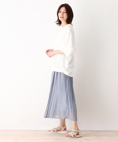 SHOO・LA・RUE(シューラルー)の「◆ダブルクロスストラップサンダル(サンダル・レディース・ダークブラウン/ナチュラル/ベージュ・25/35/45)」の7枚目の写真